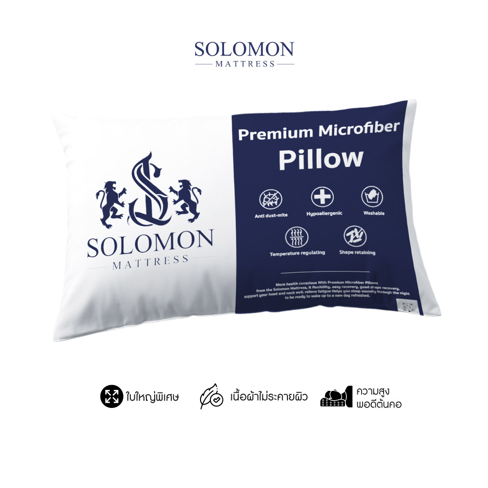 หมอนหนุน SOLOMON ขนาด 19X29 นิ้ว_0